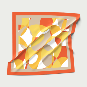 MINI LENÇO SALMÃO | SEDA